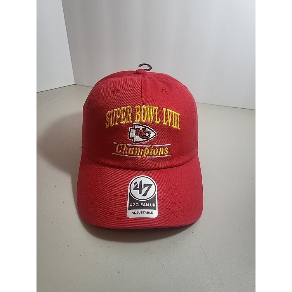 Kansas City Chiefs Super Bowl LVII Champions 47' Clean Up Adjustable Hat- Red